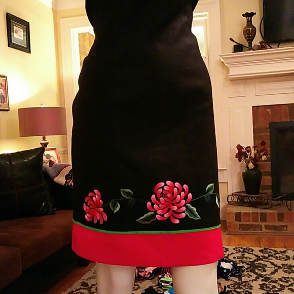 Geometrie ladies linen dress. - Picture 3 of 8